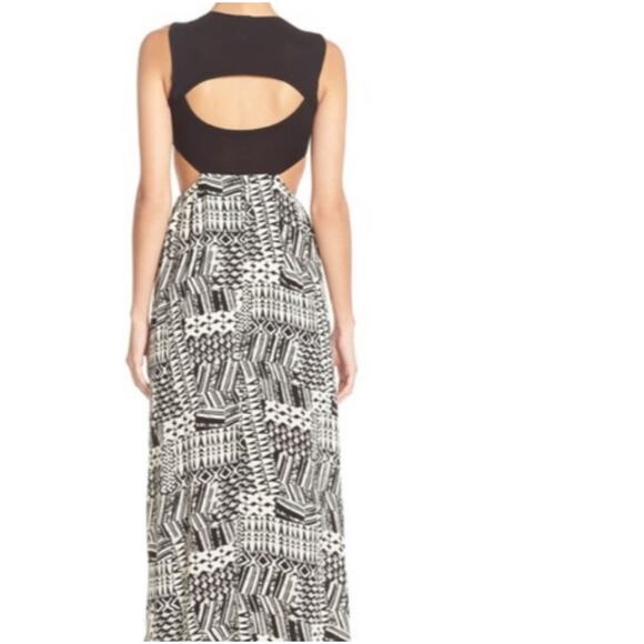 L*Space Ivory Coast Sleeveless Cutout Maxi Dress Black Small - Picture 3 of 10